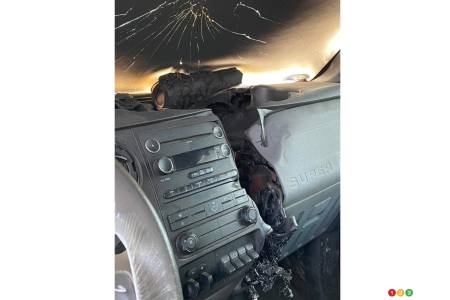 Central console of the Ford Super Duty